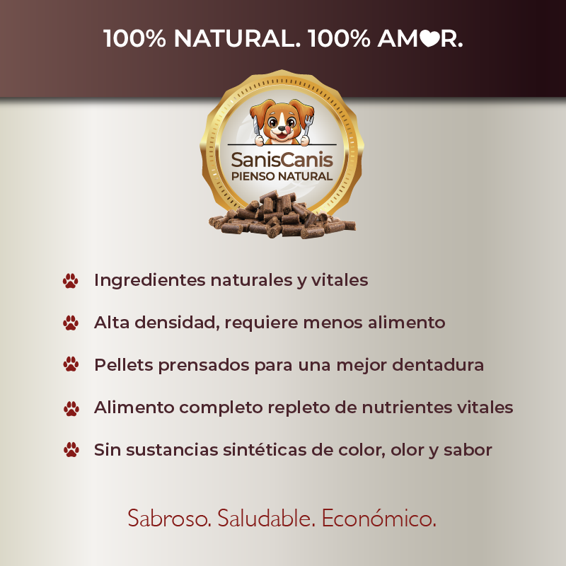 Pienso natural para perros seniors